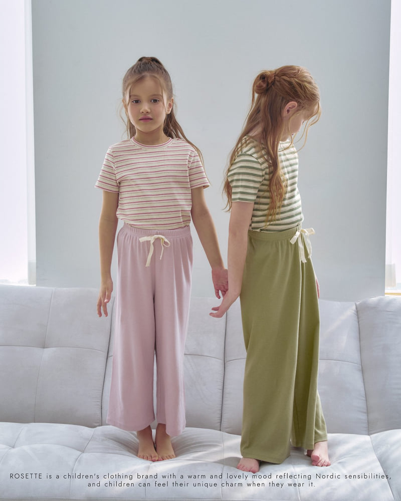 Rosette - Korean Children Fashion - #prettylittlegirls - Line Tee - 7