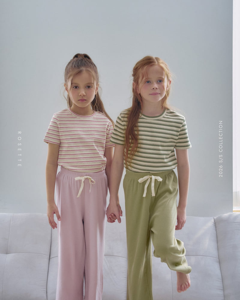 Rosette - Korean Children Fashion - #toddlerclothing - Line Tee - 9