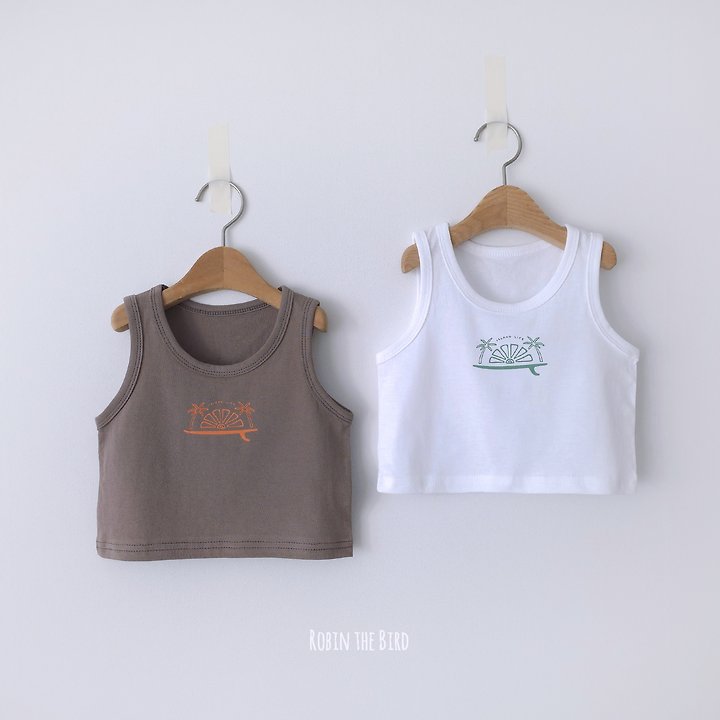 Saerobin - Korean Baby Fashion - #babyboutiqueclothing - Island Sleeveless Tee