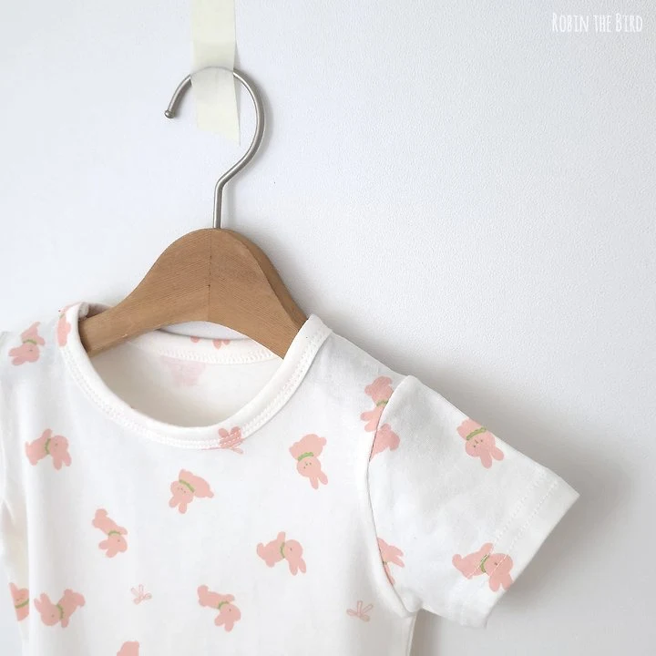 Saerobin - Korean Baby Fashion - #babyboutiqueclothing - Single Short Sleeve Easywear - 3