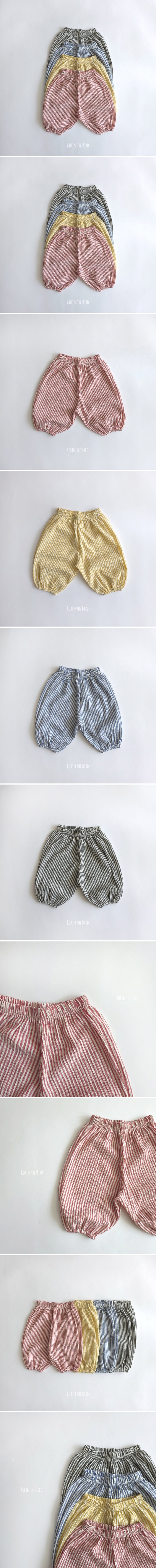 Saerobin - Korean Baby Fashion - #babyclothing - Stripe Sausage Pleated Pants