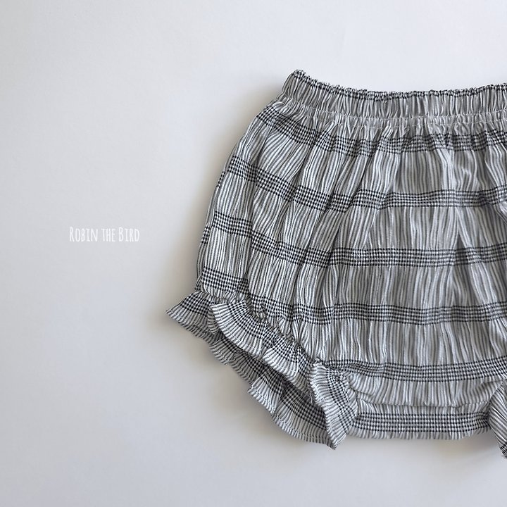 Saerobin - Korean Baby Fashion - #babyclothing - Frill Check Bloomer - 5