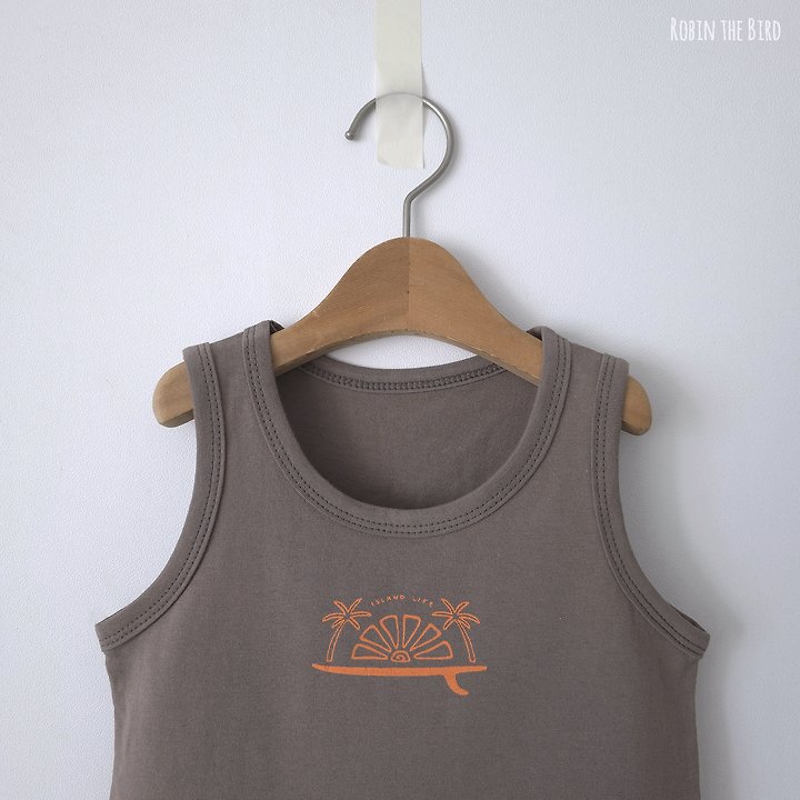 Saerobin - Korean Baby Fashion - #babyfashion - Island Sleeveless Tee - 3