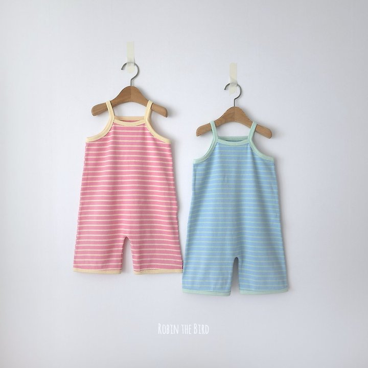 Saerobin - Korean Baby Fashion - #babyfashion - Striped Jumpsuit