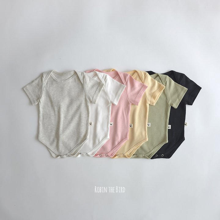 Saerobin - Korean Baby Fashion - #babyfashion - Flowy Modal Short Sleeve Bodysuit - 10