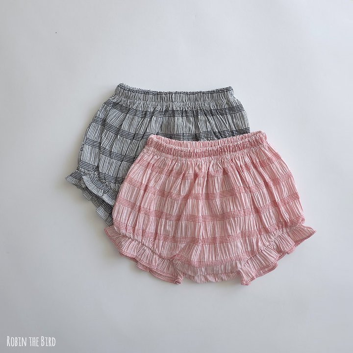 Saerobin - Korean Baby Fashion - #babyfashion - Frill Check Bloomer - 6