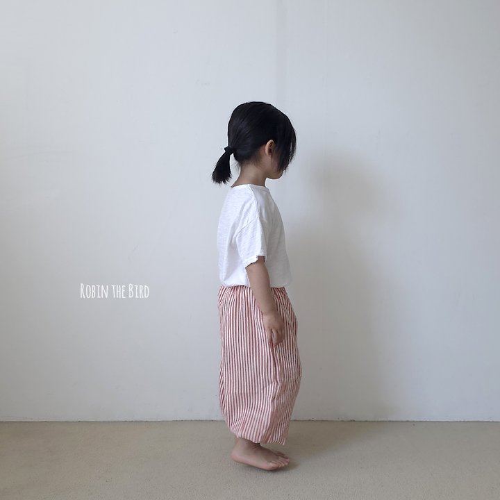 Saerobin - Korean Baby Fashion - #babyfashion - Striped Sausage Wrinkle Pants - 2