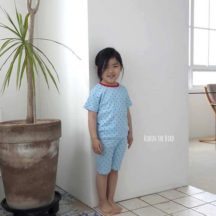 Saerobin - Korean Baby Fashion - #babyfashion - Modal Dot Short Sleeve Easywear