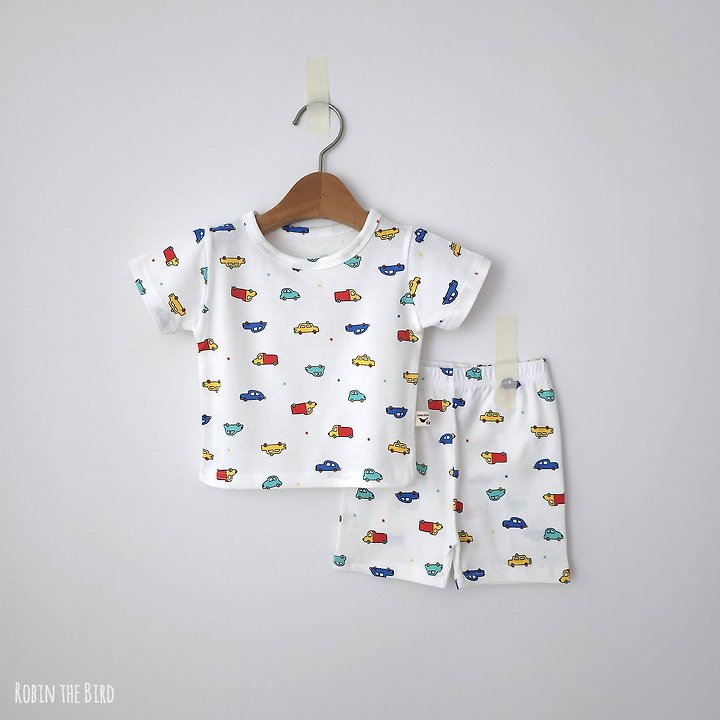Saerobin - Korean Baby Fashion - #babyfever - Single Short Sleeve Easywear - 6