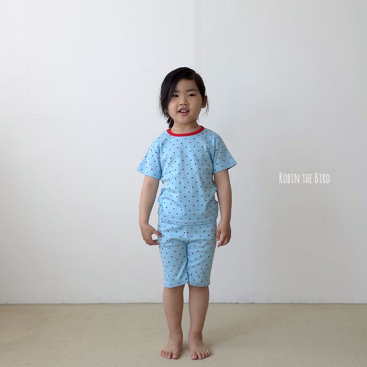 Saerobin - Korean Baby Fashion - #babyfever - Modal Dot Short Sleeve Easywear - 2