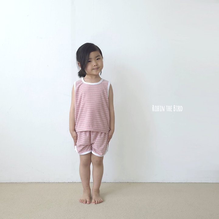 Saerobin - Korean Baby Fashion - #babygirlfashion - Terry Sleeveless Set - 2