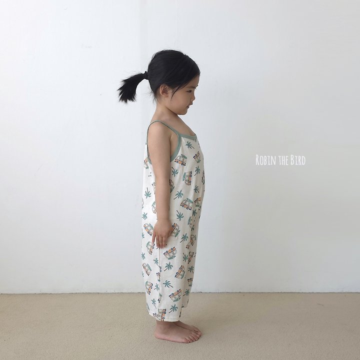 Saerobin - Korean Baby Fashion - #babygirlfashion - Tropical Jumpsuit - 11