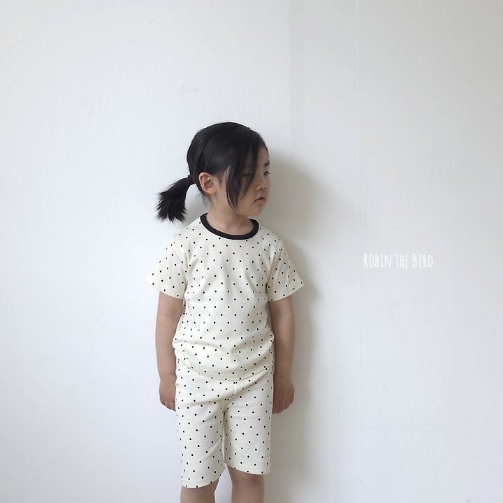Saerobin - Korean Baby Fashion - #babygirlfashion - Modal Dot Short Sleeve Easywear - 3