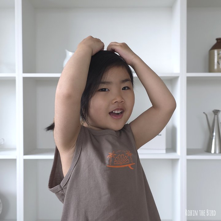 Saerobin - Korean Baby Fashion - #babylifestyle - Island Sleeveless Tee - 6