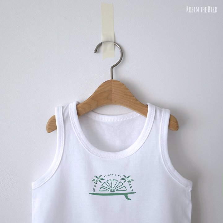 Saerobin - Korean Baby Fashion - #babyootd - Island Sleeveless Tee - 8