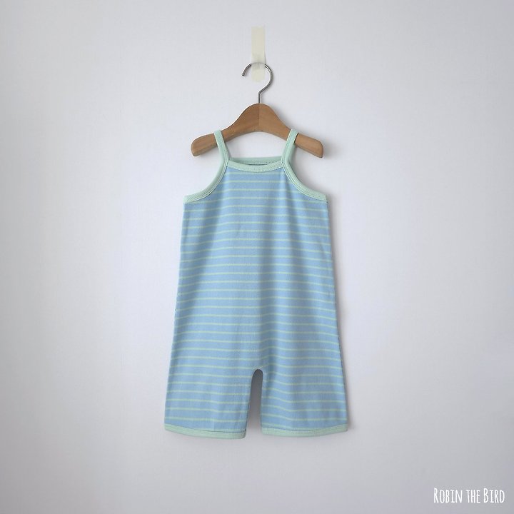 Saerobin - Korean Baby Fashion - #babyootd - Striped Jumpsuit - 6