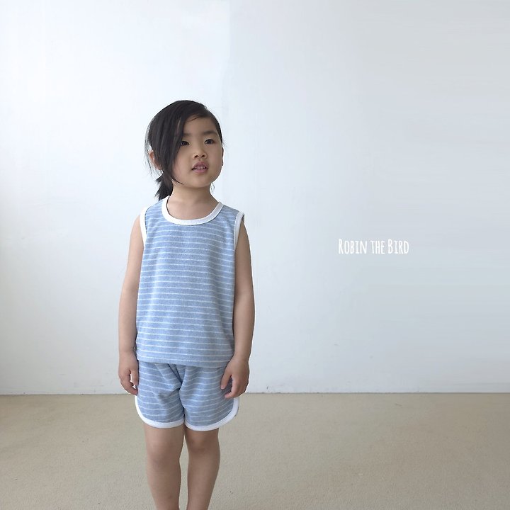 Saerobin - Korean Baby Fashion - #babyoutfit - Terry Sleeveless Set - 6