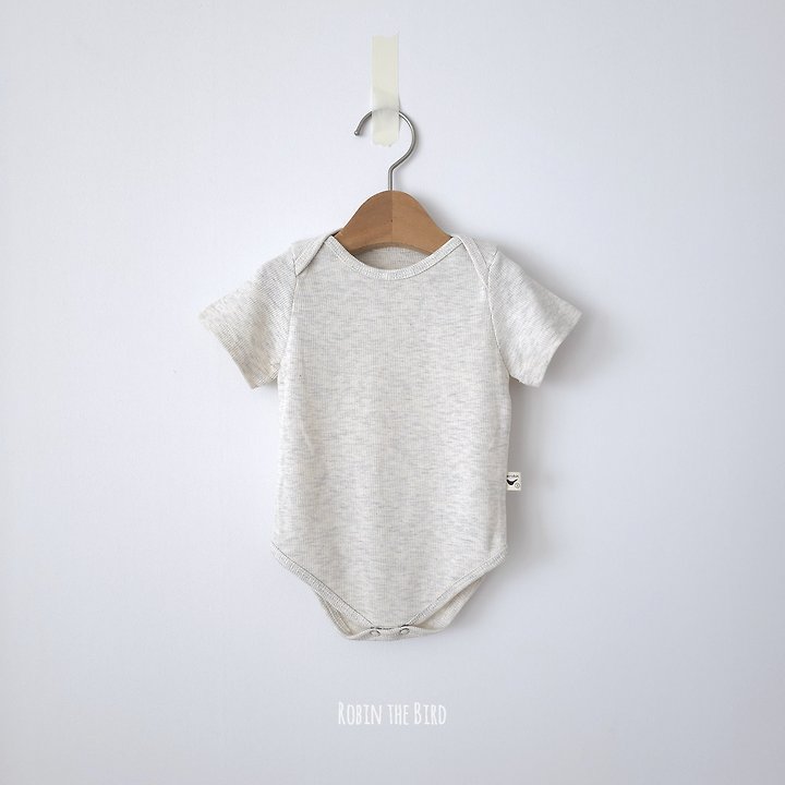 Saerobin - Korean Baby Fashion - #babyoutfit - Flowy Modal Short Sleeve Bodysuit - 2
