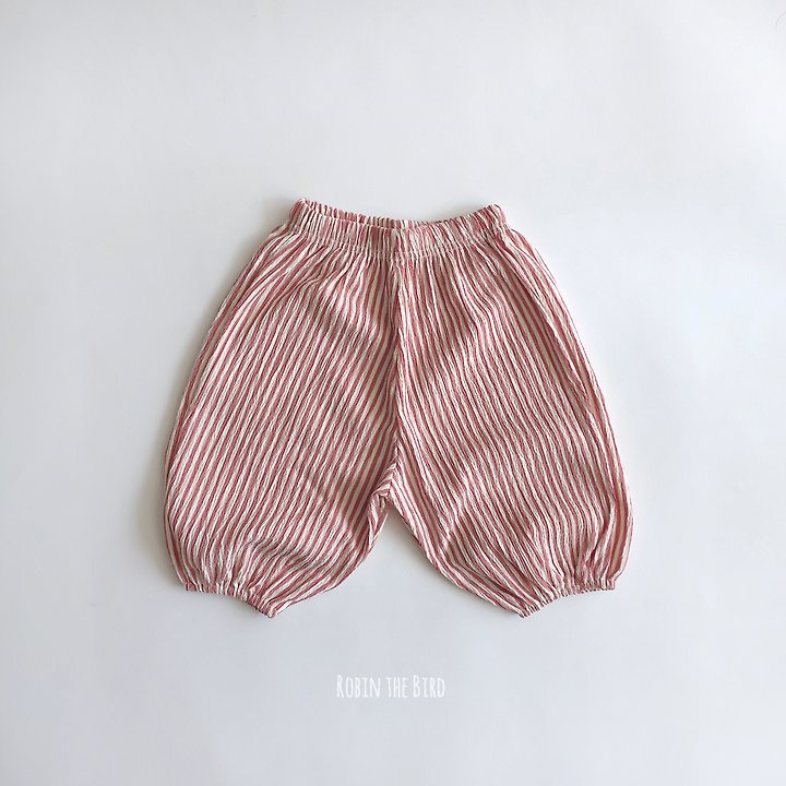 Saerobin - Korean Baby Fashion - #babyoutfit - Striped Sausage Wrinkle Pants - 8