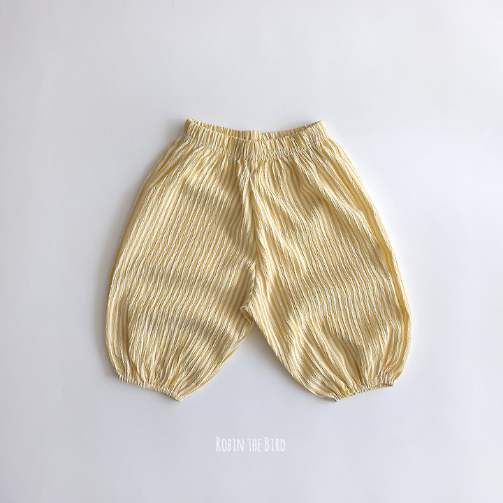 Saerobin - Korean Baby Fashion - #babyoutfit - Striped Sausage Wrinkle Pants - 9