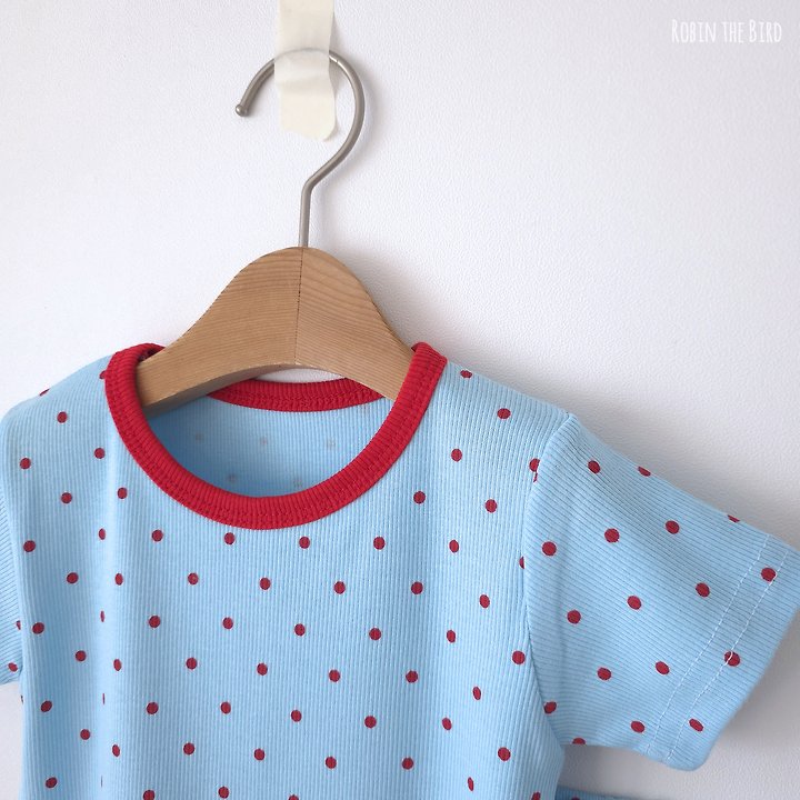 Saerobin - Korean Baby Fashion - #babyoutfit - Modal Dot Short Sleeve Easywear - 7