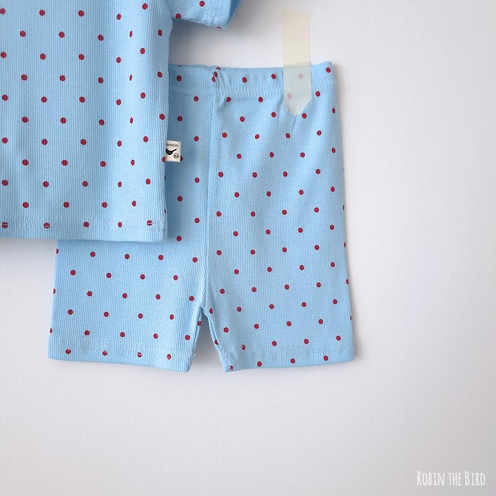 Saerobin - Korean Baby Fashion - #babyoutfit - Modal Dot Short Sleeve Easywear - 8