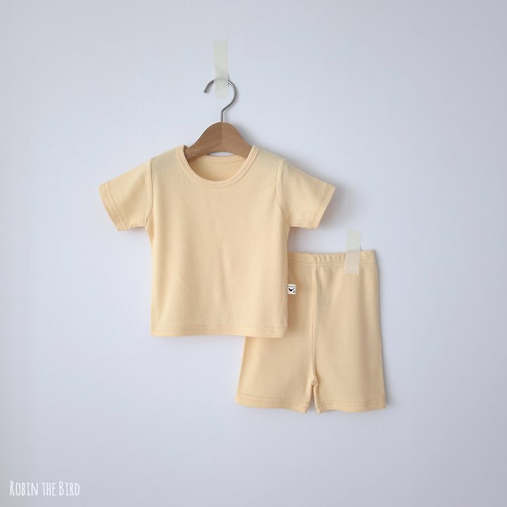 Saerobin - Korean Baby Fashion - #onlinebabyboutique - Flowy Modal Short Sleeve Easywear - 5