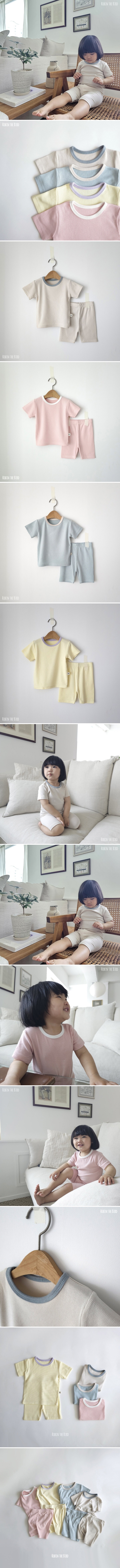 Saerobin - Korean Baby Fashion - #smilingbaby - Modal Ribbed Short Sleeve Easywear