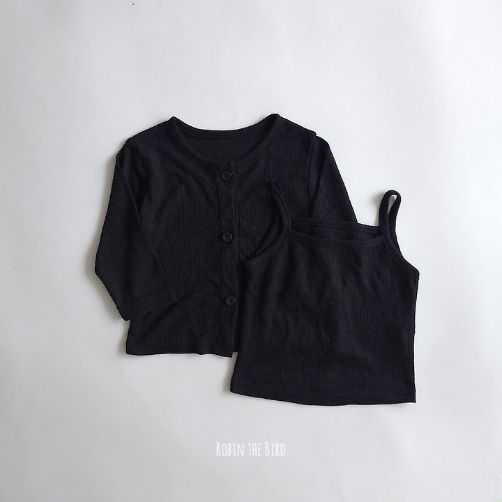 Saerobin - Korean Baby Fashion - #smilingbaby - Mellow Cardigan Strap Sleeveless Set - 9
