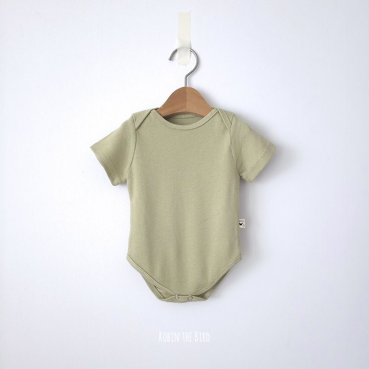 Saerobin - Korean Baby Fashion - #smilingbaby - Flowy Modal Short Sleeve Bodysuit - 6