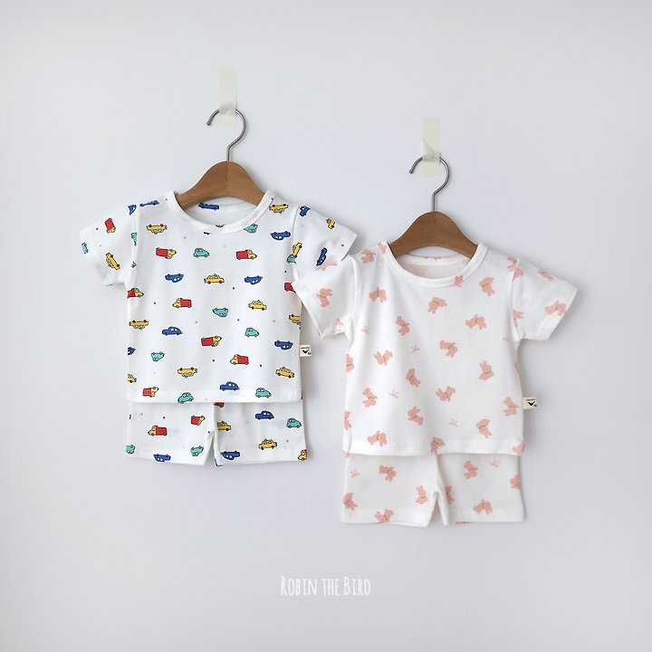 Saerobin - Korean Baby Fashion - #smilingbaby - Single Short Sleeve Easywear