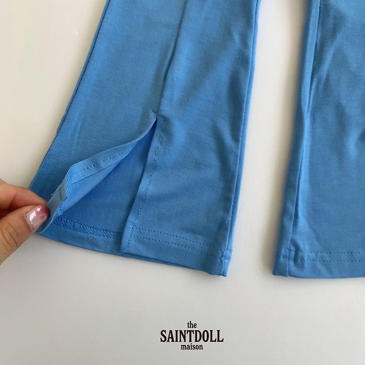 Saint Doll - Korean Children Fashion - #Kfashion4kids - Summer Slit Bootcut Pants - 6