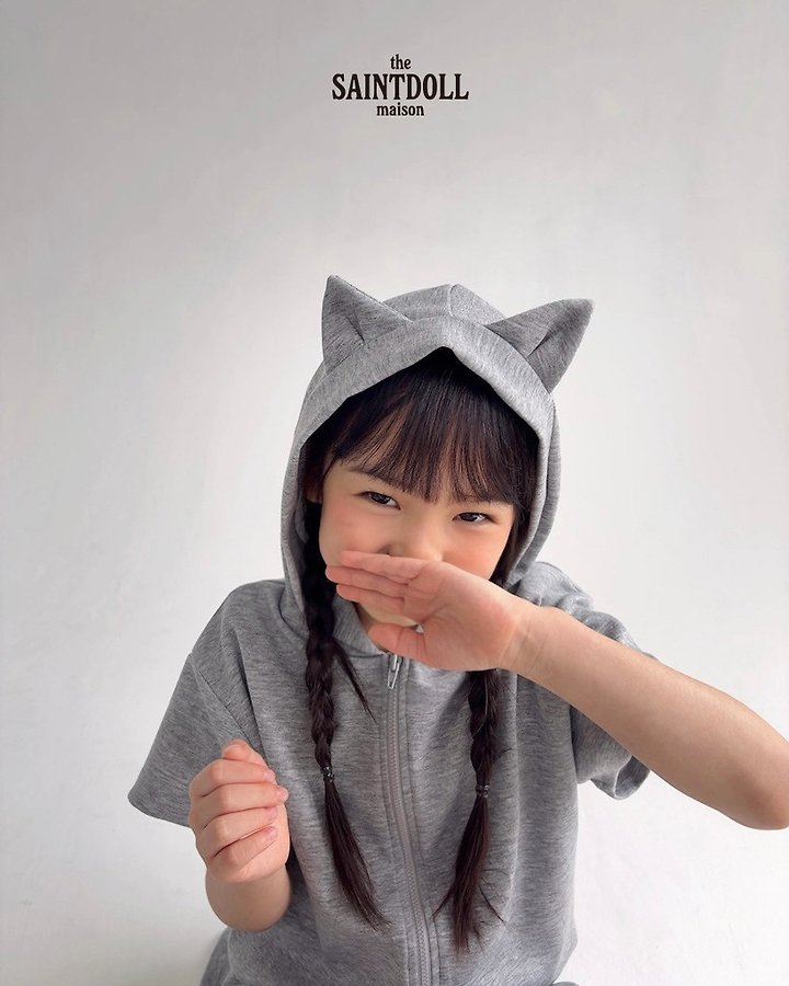 Saint Doll - Korean Children Fashion - #Kfashion4kids - Kitty Hoodie Zip-Up - 8