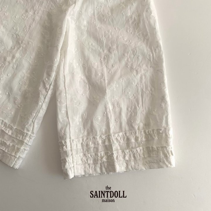 Saint Doll - Korean Children Fashion - #kidzfashiontrend - Lace Wide Pants - 4