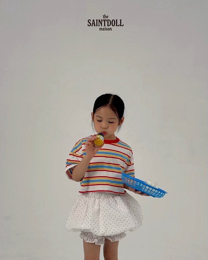 Saint Doll - Korean Children Fashion - #Kfashion4kids - Color Block Crop Tee - 7