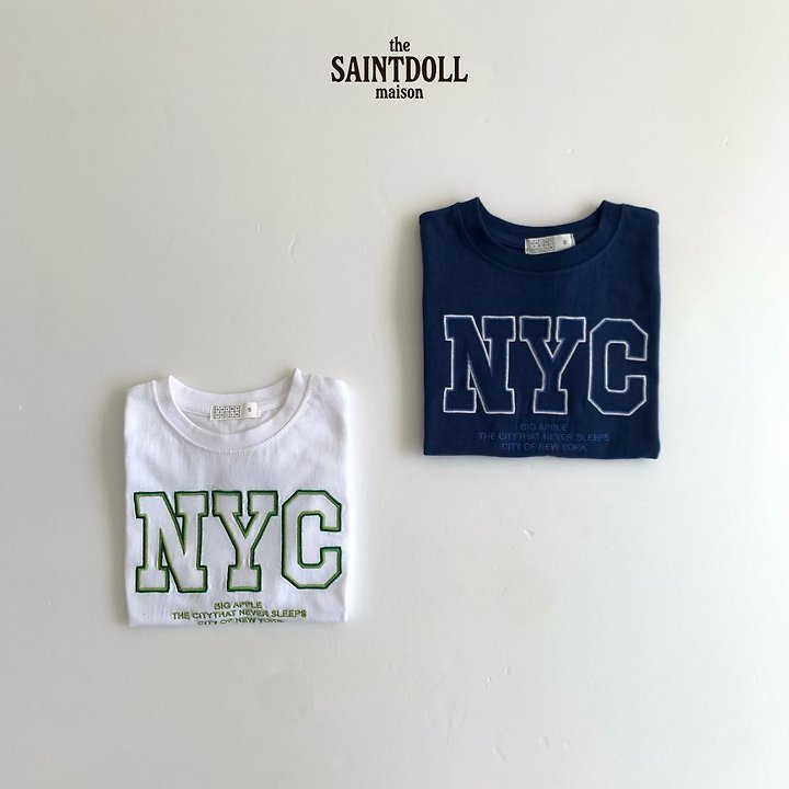 Saint Doll - Korean Children Fashion - #childofig - NYC Embroidered Tee