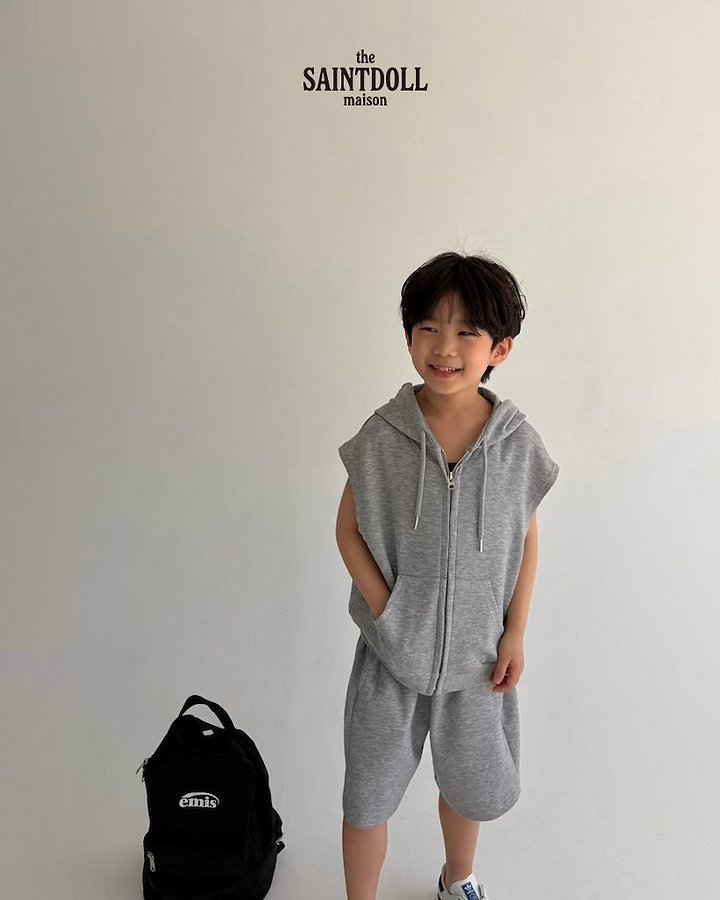 Saint Doll - Korean Children Fashion - #childofig - Patch Hoodie Zip-Up - 10