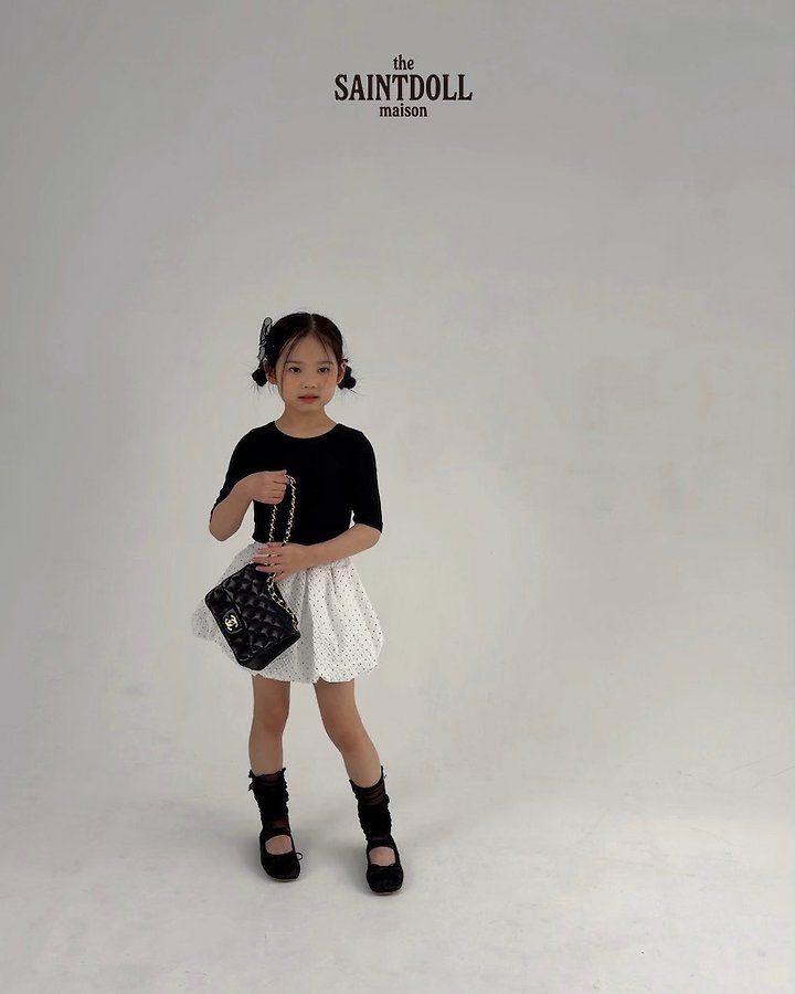 Saint Doll - Korean Children Fashion - #childofig - Ribbon 5-Sleeve Tee - 7