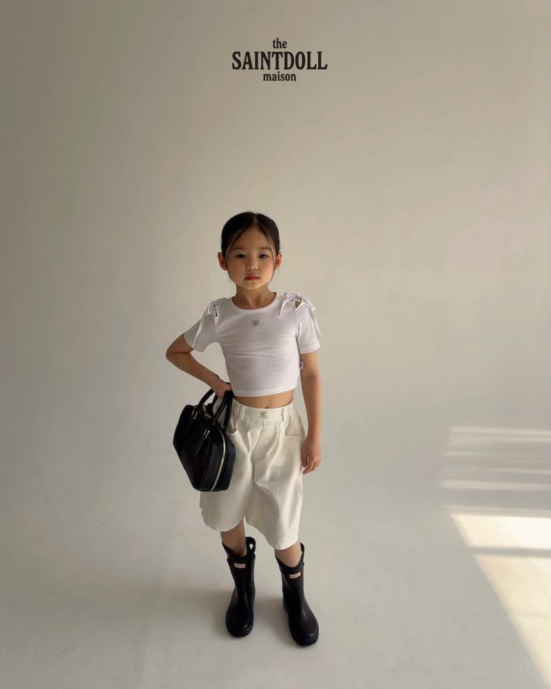 Saint Doll - Korean Children Fashion - #childofig - Shoulder Cut Tee - 11