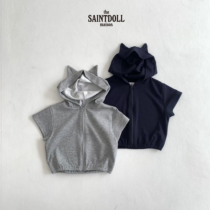 Saint Doll - Korean Children Fashion - #childrensboutique - Kitty Hoodie Zip-Up