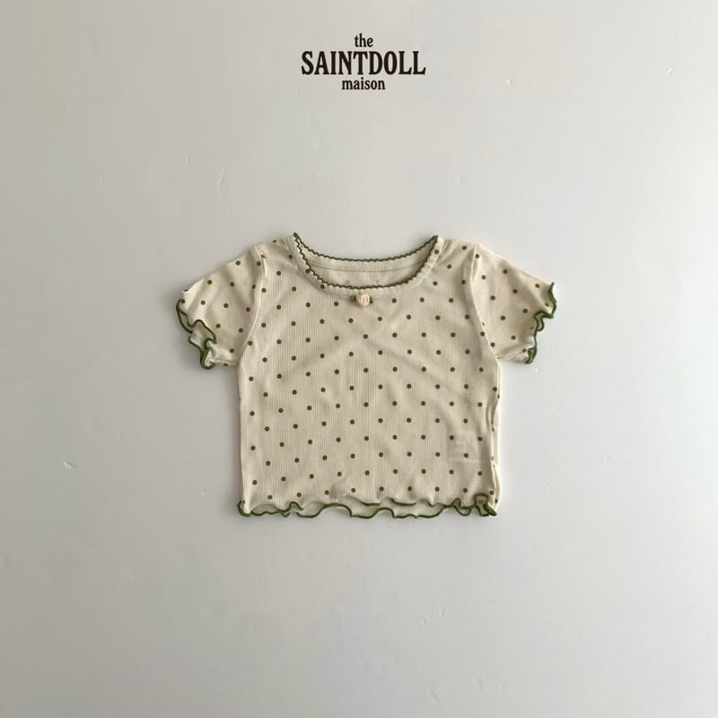 Saint Doll - Korean Children Fashion - #childofig - Dot Square Tee - 4