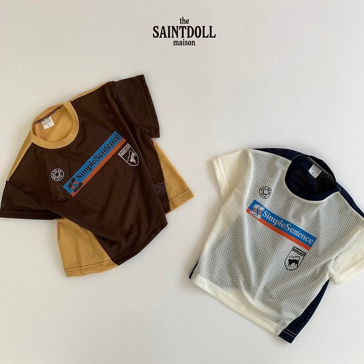 Saint Doll - Korean Children Fashion - #childrensboutique - Mesh Simple Loose Tee