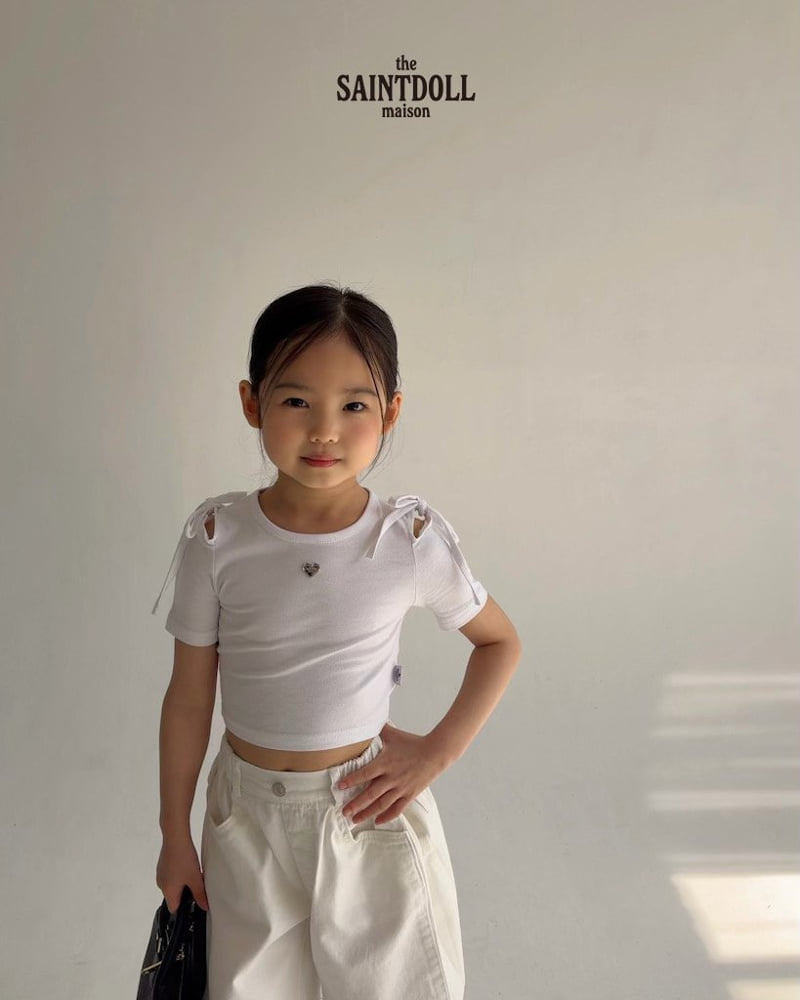Saint Doll - Korean Children Fashion - #childrensboutique - Shoulder Cut Tee - 12