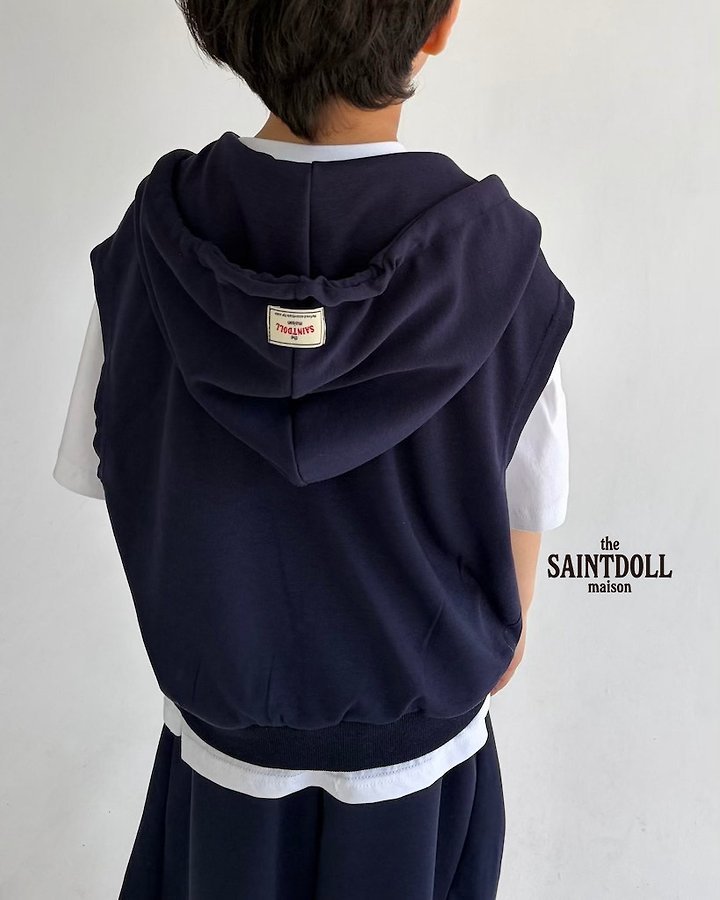 Saint Doll - Korean Children Fashion - #designkidswear - Patch Hoodie Zip-Up - 12