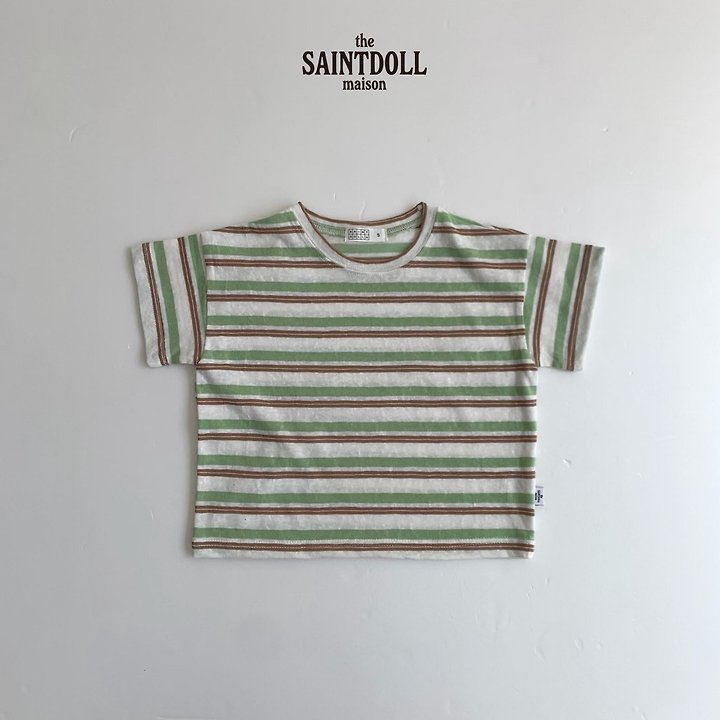 Saint Doll - Korean Children Fashion - #childrensboutique - Cool Striped Tee - 4