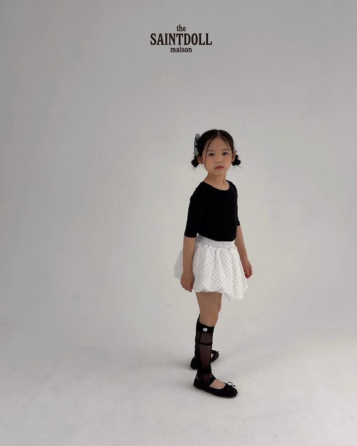 Saint Doll - Korean Children Fashion - #designkidswear - Ribbon 5-Sleeve Tee - 9