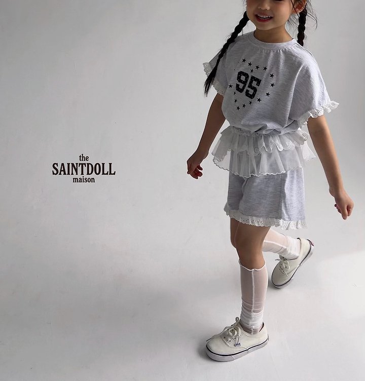 Saint Doll - Korean Children Fashion - #designkidswear - Lace Two-Piece Set - 9