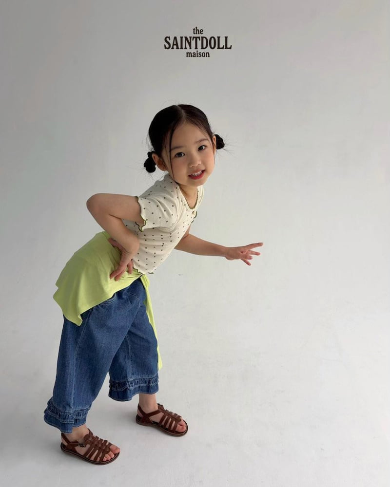 Saint Doll - Korean Children Fashion - #fashionkids - Dot Square Tee - 7