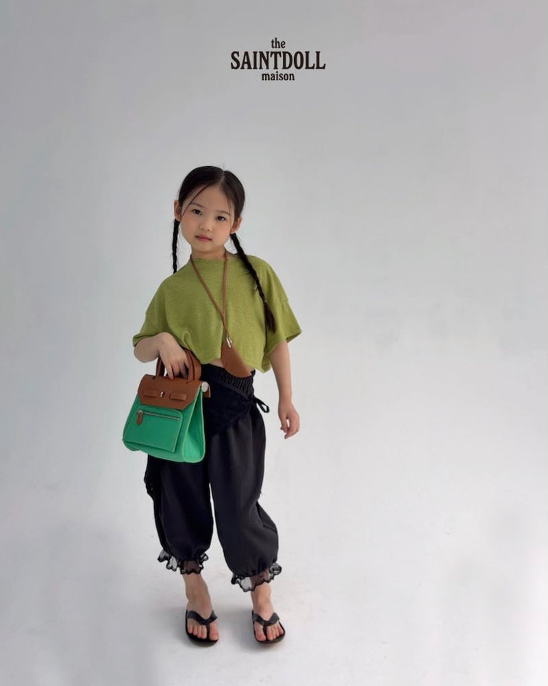 Saint Doll - Korean Children Fashion - #fashionkids - Linen Crop Tee - 7
