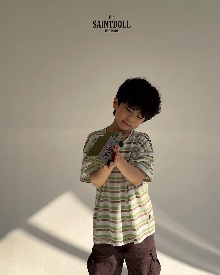 Saint Doll - Korean Children Fashion - #fashionkids - Cool Striped Tee - 6